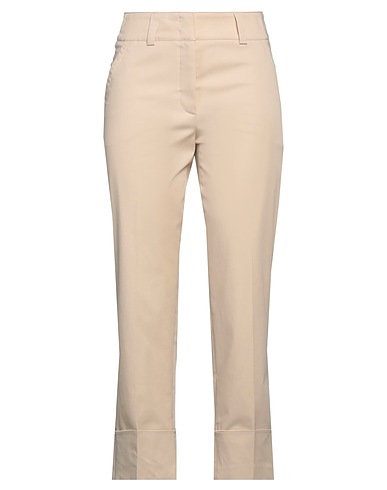 PESERICO Casual trouser Beige 97% Cotton, 3% Elastane