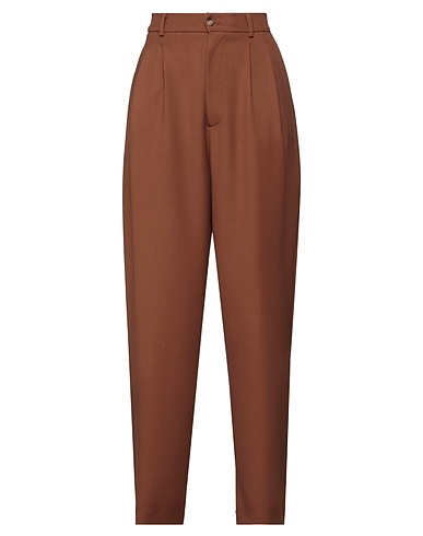 OMBRA Casual pants Brown 73% Polyester, 21% Viscose, 6% Elastane