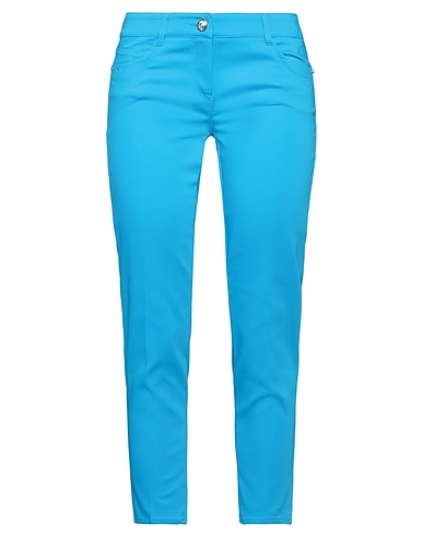 ANGELO MARANI Pantalone Azzurro 48% Cotone, 45% Poliammide, 7% Elastan