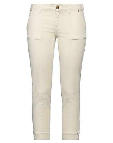 MARANI JEANS Casual trouser Cream 98% Cotton, 2% Elastane