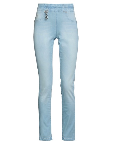 MARANI JEANS Denim trousers Blue 74% Cotton, 23% Polyamide, 3% Elastane