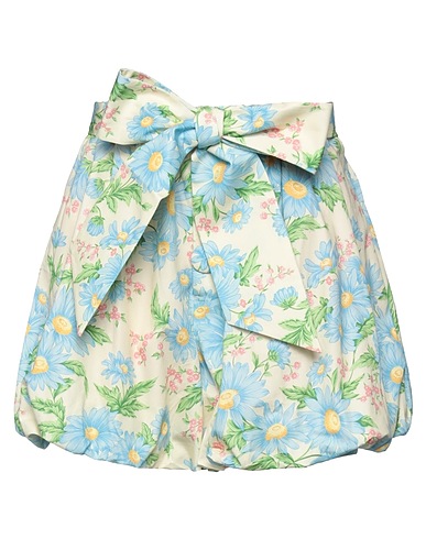 MOTOGUO Shorts & Bermuda THE HANA LANTERN WIDE LEG SHORTS Sky blue 100% Cotton