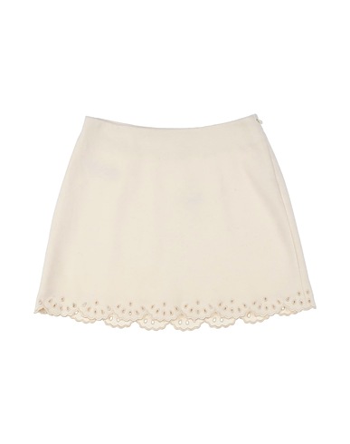CHLOÉ Skirt Ivory 50% Wool, 50% Polyester