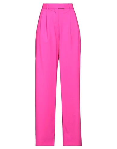 MSGM Casual pants Fuchsia 96% Virgin Wool, 4% Elastane