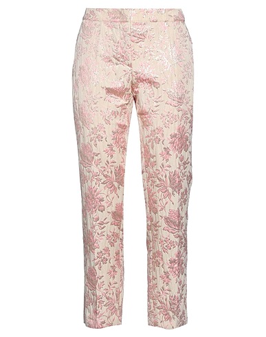 SEMICOUTURE Pantalone Beige 62% Acrilico, 17% Acetato, 14% Poliammide, 7% Metallo