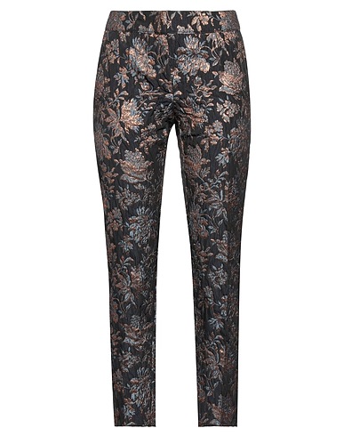 SEMICOUTURE Casual trouser Black 62% Acrylic, 17% Acetate, 14% Polyamide, 7% Metal