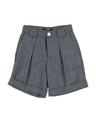 BALMAIN Shorts & Bermuda Grey 55% Wool, 41% Polyester, 2% Elastane, 2% Other Fibres, Viscose