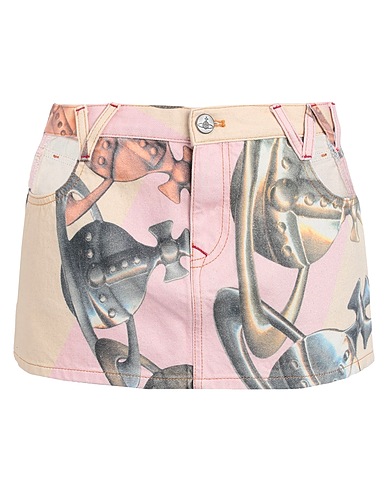 VIVIENNE WESTWOOD Denim skirt Pink 100% Organic cotton