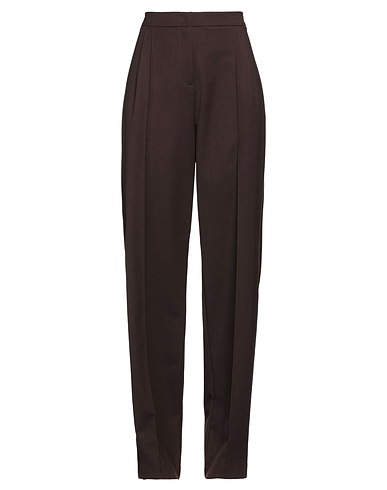 PATRIZIA PEPE Casual pants Dark brown 53% Polyester, 43% Virgin Wool, 4% Elastane