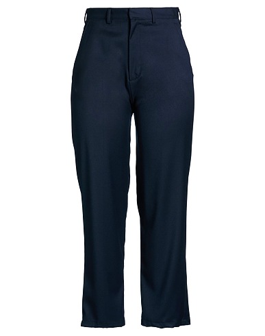 MARSĒM Casual trouser Navy blue 63% Polyester, 34% Viscose, 3% Elastane