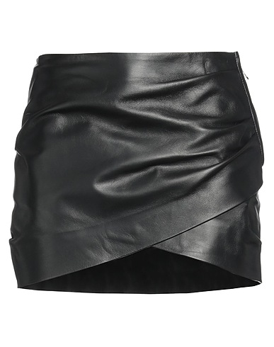 OFF-WHITE™ Mini skirt Black Soft Leather