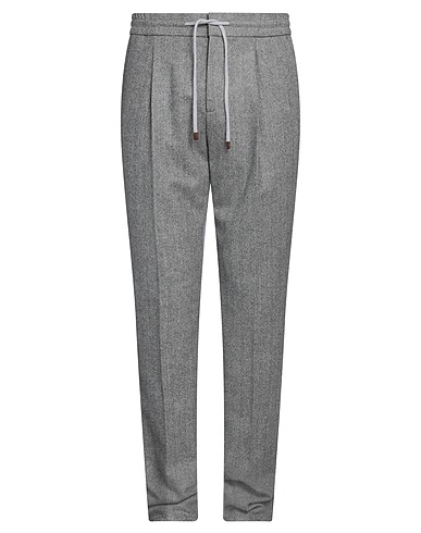 BRUNELLO CUCINELLI Casual trouser Grey 100% Virgin Wool
