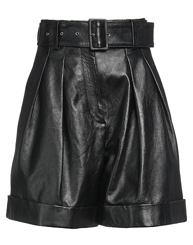 GOLDEN GOOSE Leather trouser Black 100% Soft Leather