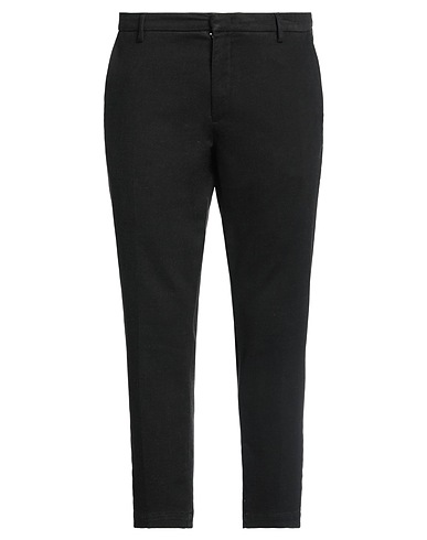 BRO SHIP Casual pants Black 81% Cotton, 17% Polyester, 2% Elastane