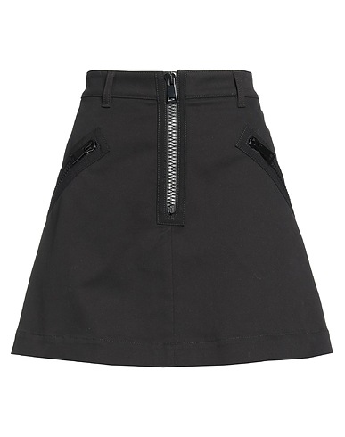 MONCLER Mini skirt Black 98% Cotton, 2% Elastane