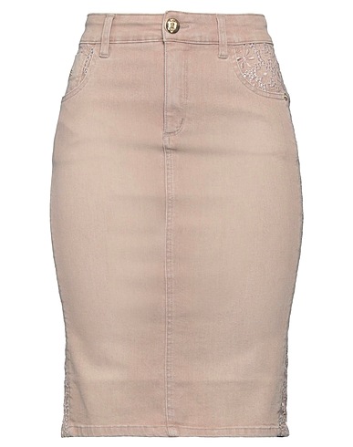 MARANI JEANS Denim skirt Blush 98% Cotton, 2% Elastane