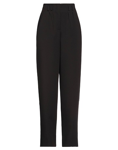 MERCI ITALIA Casual trouser Black 83% Polyester, 13% Viscose, 4% Elastane