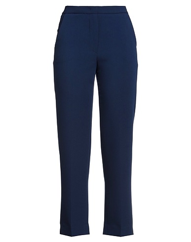 MERCI ITALIA Casual trouser Navy blue 83% Polyester, 13% Viscose, 4% Elastane