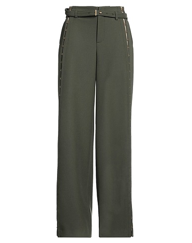 DION LEE Casual trouser Military green 55% Polyester, 45% Wool