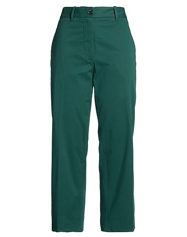 NINE IN THE MORNING Pantalone Verde 96% Cotone, 4% Elastan