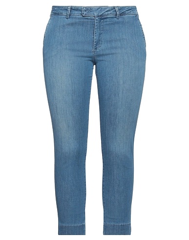 RE_HASH Denim trousers Blue 97% Cotton, 3% Elastane