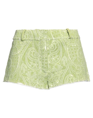 ERMANNO SCERVINO Shorts & Bermudas Säuregrün 100% Baumwolle, Viskose