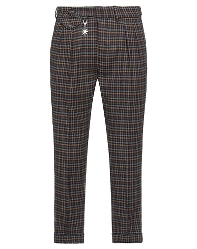 MANUEL RITZ Casual παντελόνι Καφέ 50% Ακρυλικό, 25% Πολυεστέρας, 20% Μαλλί, 5% Άλλες ίνες