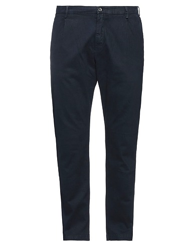 YAN SIMMON Casual trouser Midnight blue 98% Cotton, 2% Elastane
