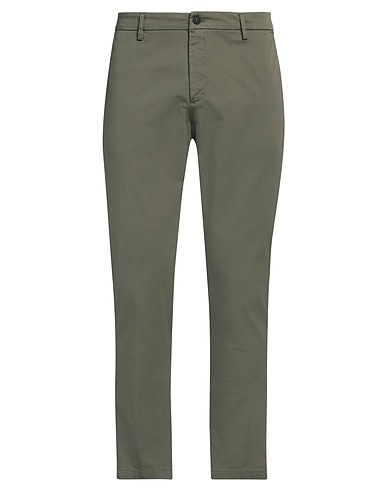 EREDI DEL DUCA Casual trouser Military green 98% Cotton, 2% Elastane