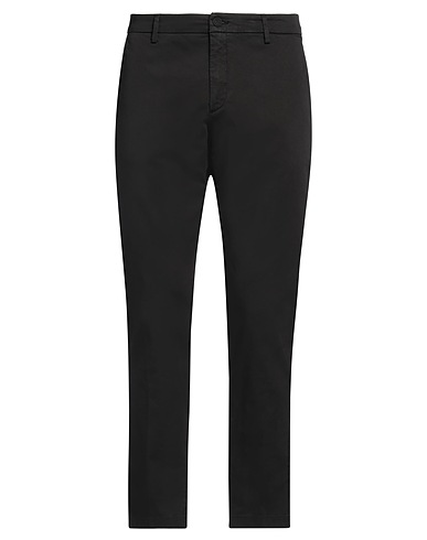 EREDI DEL DUCA Casual trouser Black 98% Cotton, 2% Elastane