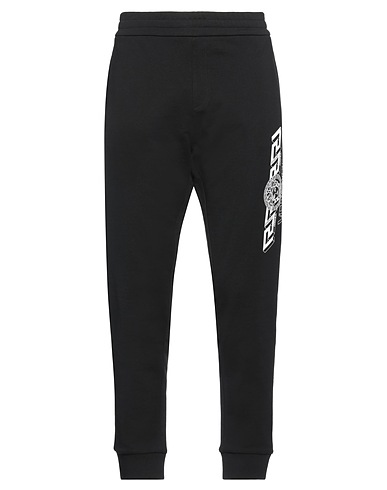 VERSACE Casual pants Black 100% Cotton