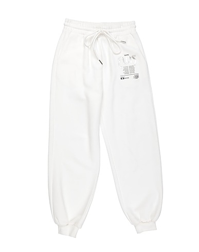 MARC ELLIS Casual pants White 85% Cotton, 15% Polyester
