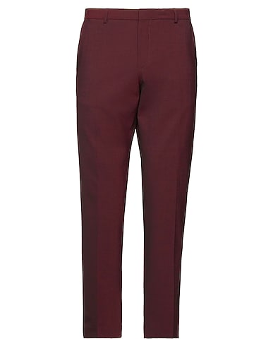 SELECTED HOMME Casual trouser Burgundy 52% Recycled polyester, 42% Wool, 6% Elastane