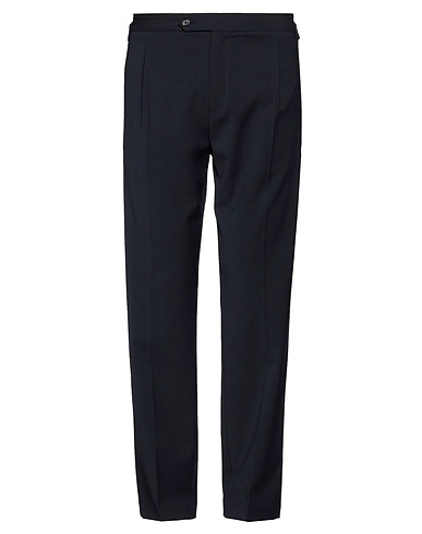 PAOLO PECORA Casual trouser Midnight blue 54% Polyester, 44% Wool, 2% Elastane