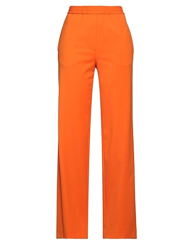 MANUEL RITZ Casual trouser Orange 53% Polyester, 43% Virgin Wool, 4% Elastane