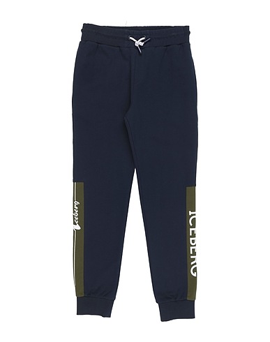 ICEBERG Casual trouser Navy blue 100% Cotton