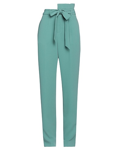 ISABELLE BLANCHE Paris Casual trouser Sage green 73% Polyester, 23% Viscose, 4% Elastane