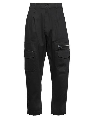 LES HOMMES Cargo Black 98% Cotton, 2% Elastane