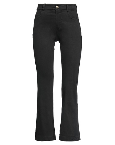 ANIYE BY Denim trousers Black 97% Cotton, 3% Elastane