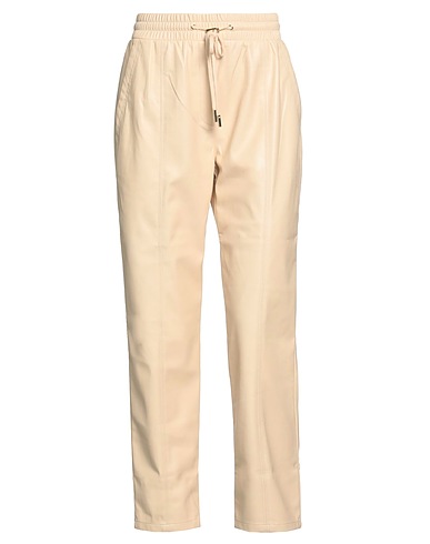 MARELLA SPORT Casual trouser Cream 100% Polyester, Polyurethane resin