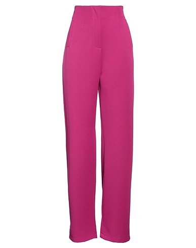 LE STREGHE Casual trouser Magenta 91% Polyester, 9% Elastane