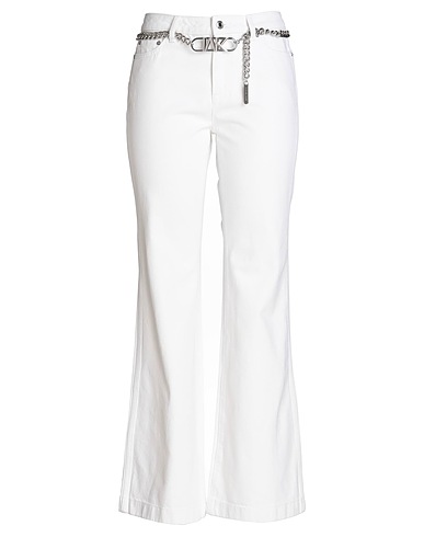 MICHAEL MICHAEL KORS Denim trousers Off white 100% Cotton