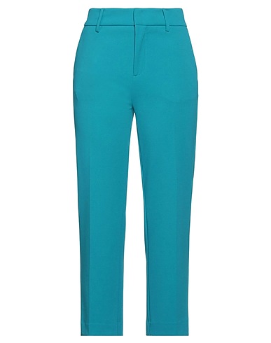 MERCI ITALIA Casual trouser Turquoise 83% Polyester, 13% Viscose, 4% Elastane