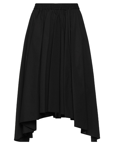 MICHAEL MICHAEL KORS Midi skirt Black 96% Organic cotton, 4% Elastane