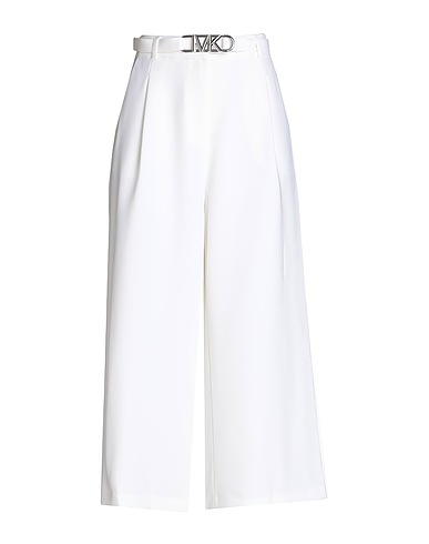 MICHAEL MICHAEL KORS Casual trouser White 91% Polyester, 9% Elastane