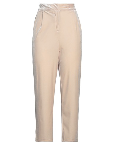 SOALLURE Pantalone Avorio 92% Poliestere, 8% Elastan