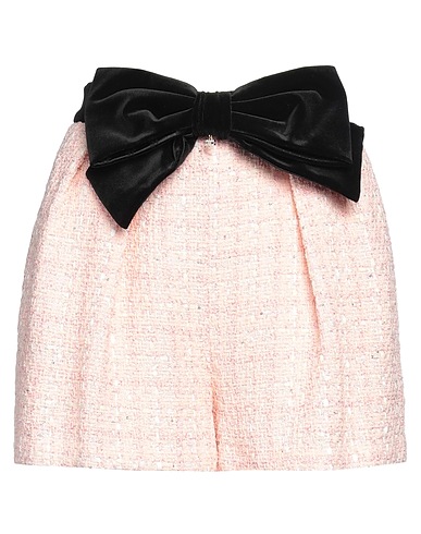 ELISABETTA FRANCHI Shorts & Bermuda Light pink 40% Cotton, 30% Acrylic, 21% Polyester, 8% Synthetic fibers, 1% Metallic fiber