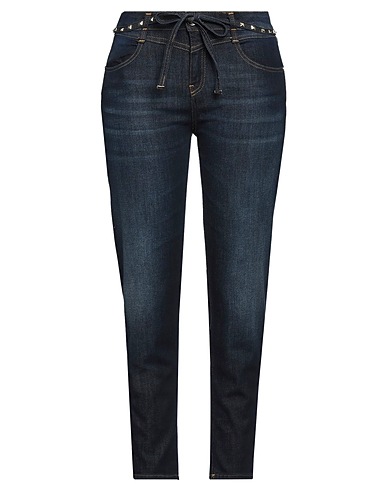 KAOS JEANS Denim trousers Blue 98% Cotton, 2% Elastane