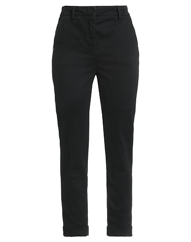 MANILA GRACE Pantalone Nero 98% Cotone, 2% Elastan