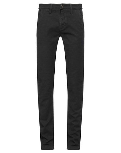 CAMOUFLAGE AR AND J. Casual trouser Black 97% Cotton, 3% Elastane